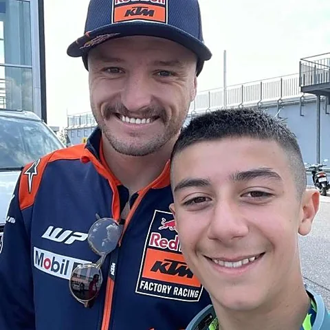 Matteo Masili, pilota Moto3 numero 46 — foto di gara