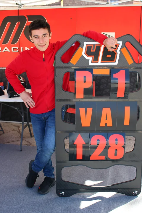 Matteo Masili, pilota Moto3 numero 46 — foto di gara